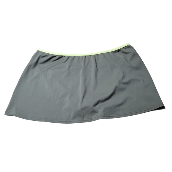 Victoria's Secret Olive Green Bikini Top with Yellow Trim And Skort Bottom - Picture 6 of 11